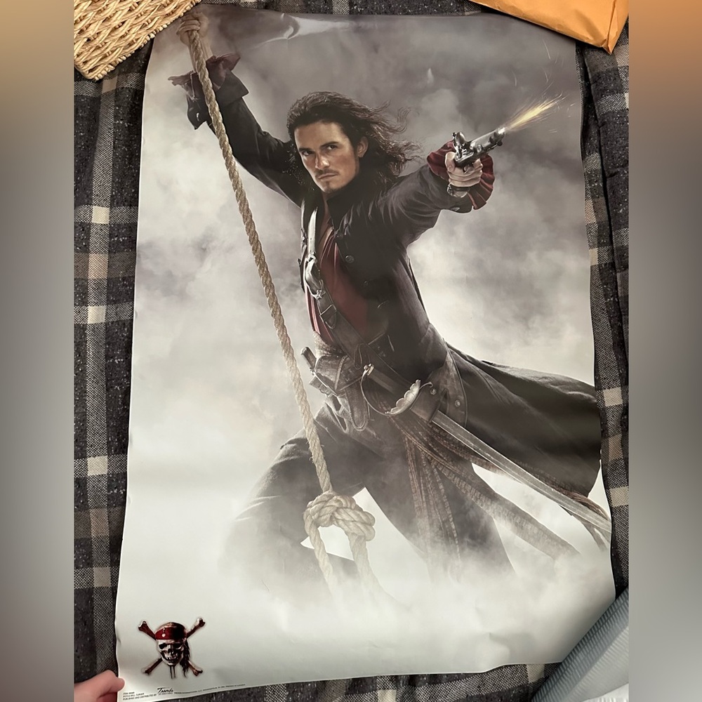 🏴‍☠️ ⚔️ Will Turner Pirates of the Caribbean 3 Poster